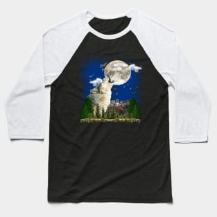 Howling Wolf Baseball T-Shirt